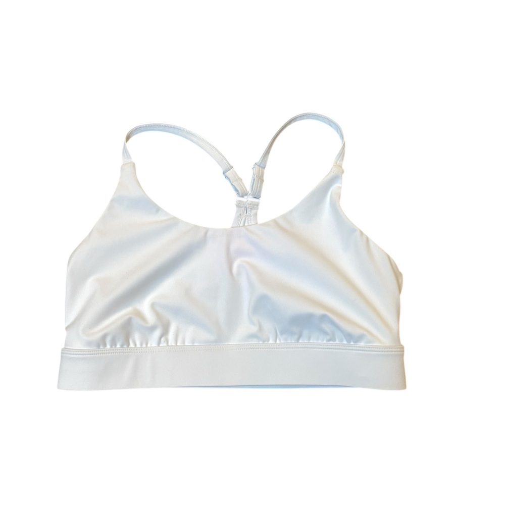 Tek Gear White Racerback Sports Bra Sz Medium white NWOT